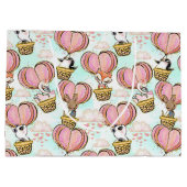 Niedliches Herzballon Valentines Tiere in Liebe Große Geschenktüte (Rückseite)