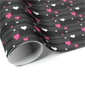 niedliches Herzdesign Geschenkpapier (Rolleneckpunkt)