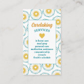 Niedliches Herzdesign Logos Visitenkarte (Rückseite)