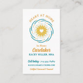 Niedliches Herzdesign Logos Visitenkarte (Vorderseite)