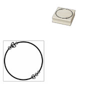 Niedliches Herzkreislaufblatt Gummistempel (Stempel)