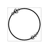 Niedliches Herzkreislaufblatt Gummistempel (Prägung)