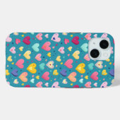Niedliches Herzmuster Case-Mate iPhone Hülle (Rückseite (Horizontal))