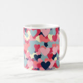 Niedliches Herzmuster Kaffeetasse (VorderseiteRechts)