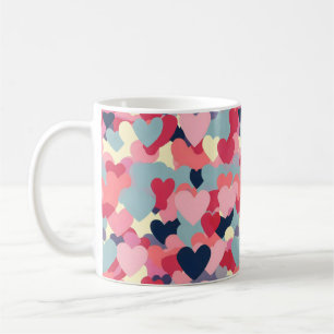 Niedliches Herzmuster Kaffeetasse