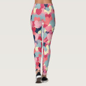 Niedliches Herzmuster Leggings (Rückseite)
