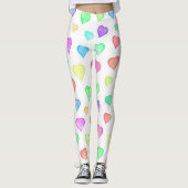 Niedliches Herzmuster Leggings (Vorderseite)
