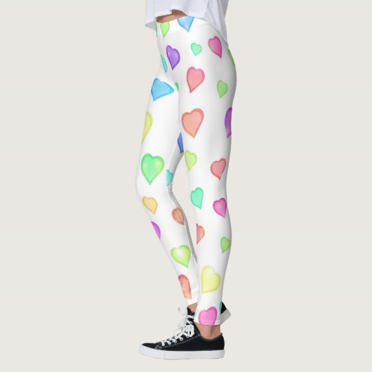 Niedliches Herzmuster Leggings (Links)