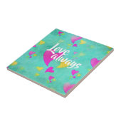 Niedliches Herzmuster Liebe Immer Valentine Fliese (Seite)