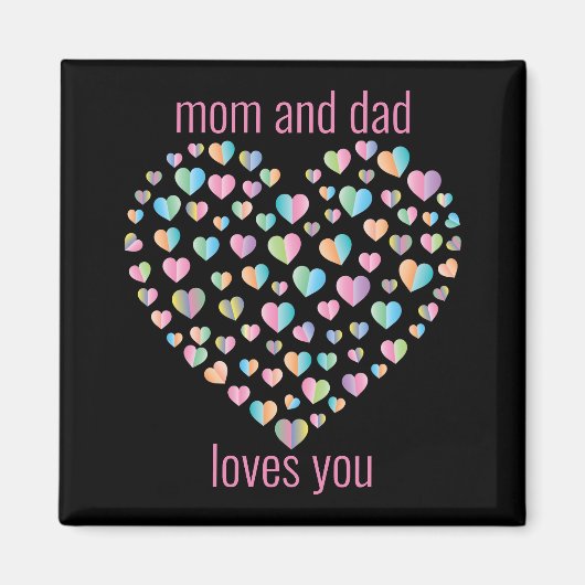 Niedliches Herzmuster Magnet (Vorne)