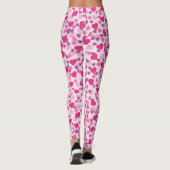 Niedliches Herzmuster - rosa Herzen Leggings (Rückseite)
