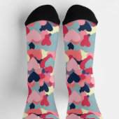 Niedliches Herzmuster Socken (Oben)