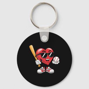 Niedliches Herzspiel Baseball Valentinstag Boys Gi Schlüsselanhänger