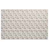 Niedliches Heulendachshund-Jagdhund-Hundegewebe Stoff (Fat Quarter (45,7 x 55,9 cm))