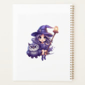 Niedliches Hexendesign - schöne Halloween-Stile Planer (Rückseite)