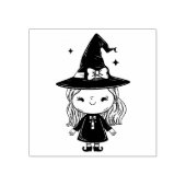 Niedliches HexenHalloween Gummistempel (Prägung)