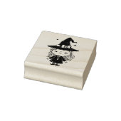 Niedliches HexenHalloween Gummistempel (Stempel)