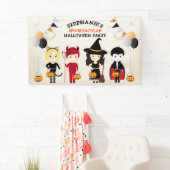 Niedliches HexenHalloween-Party Banner (Insitu)