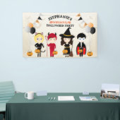 Niedliches HexenHalloween-Party Banner (Messeveranstaltung)