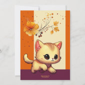 Niedliches Hexenkind's GeburtstagsHalloween-Party Einladung (Rückseite)