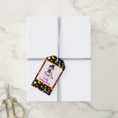 Niedliches Hexenkloster Halloween-Kostüm-Party Geschenkanhänger (Mit Garn)