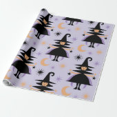 Niedliches Hexenmuster - Augenbrauen mit Sternen, Geschenkpapier (Ungerollt)
