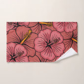 Niedliches Hibiskus Badhandtuch Set (Handtuch)