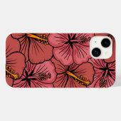 Niedliches Hibiskus Case-Mate iPhone Hülle (Rückseite (Horizontal))