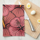 Niedliches Hibiskus Geschirrtuch (Viertel Falte)