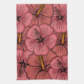 Niedliches Hibiskus Geschirrtuch (Vertikal)