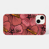 Niedliches Hibiskus iPhone Hülle (Rückseite (Horizontal))