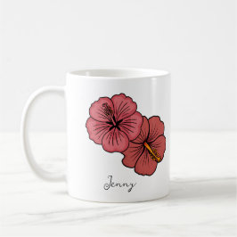 Niedliches Hibiskus Kaffeetasse