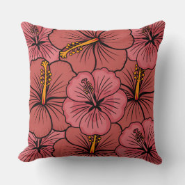 Niedliches Hibiskus Kissen