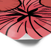 Niedliches Hibiskus Poster (Ecke)