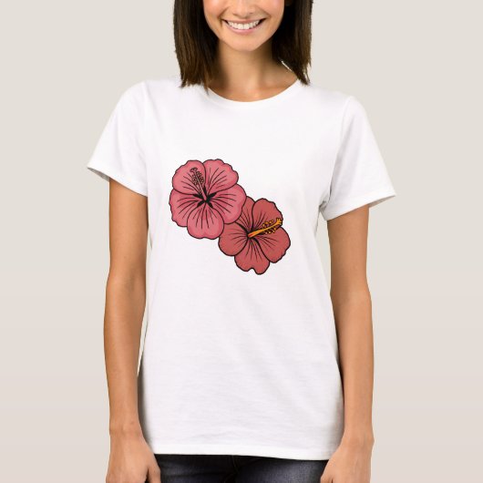 Niedliches Hibiskus T-Shirt (Vorderseite)