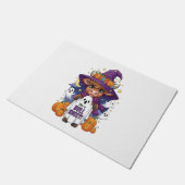 Niedliches Highland Cow Halloween Fußmatte (Schrägansicht)