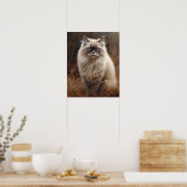 Niedliches Himalayan Cat Art Print Poster (Küche)