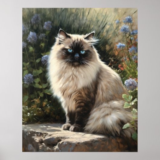 Niedliches Himalayan Cat Art Print Poster (Vorne)
