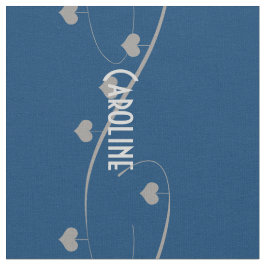 Niedliches Hinzufügen von Namen Herz Garland Muste Stoff