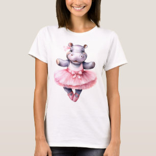 Niedliches Hippie Ballerina Tanzballett T-Shirt