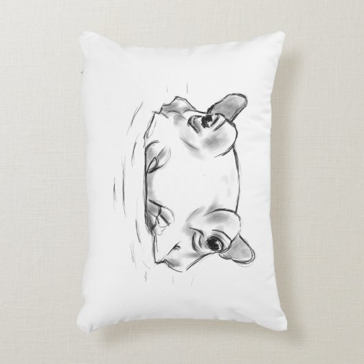 Niedliches Hippo Dekokissen (Vorderseite(Vertikal))