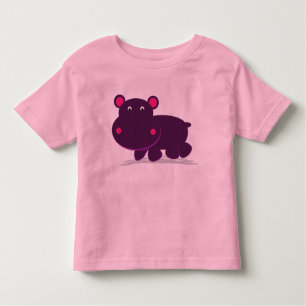 Niedliches Hippo Kleinkind T-shirt