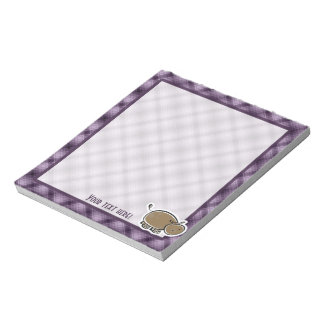 Niedliches Hippo; Lila Notizblock