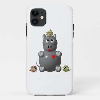 Niedliches Hippo mit Hamstern Case-Mate iPhone Hülle