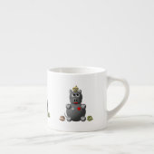 Niedliches Hippo mit Hamstern Espressotasse (Rechts)