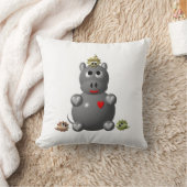 Niedliches Hippo mit Hamstern Kissen (Decke)