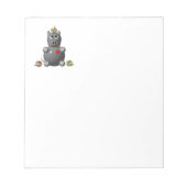 Niedliches Hippo mit Hamstern Notizblock (Vorderseite)
