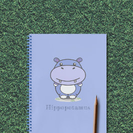 Niedliches Hippo-Notebook Notizblock