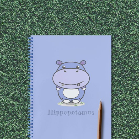 Niedliches Hippo-Notebook Notizblock
