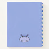 Niedliches Hippo-Notebook Notizblock (Rückseite)
